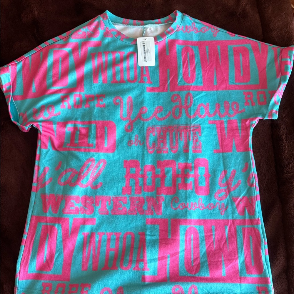 Colorful Western Graphic T-Shirt